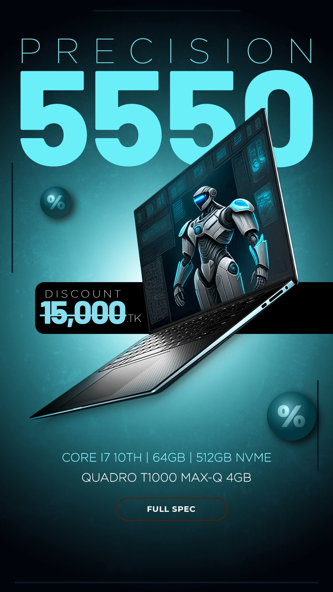 a advertisement for a laptop